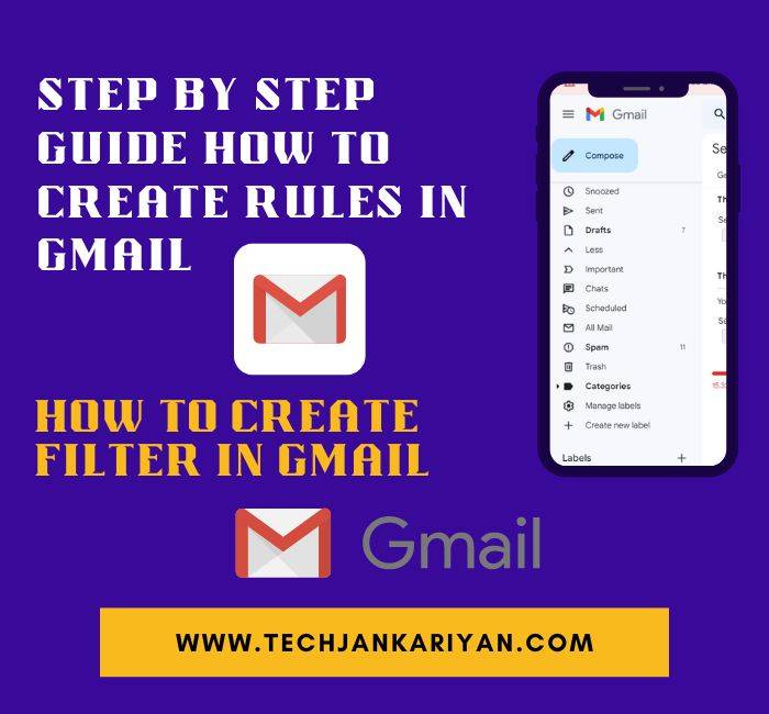 step by step guide to create filter on gmail